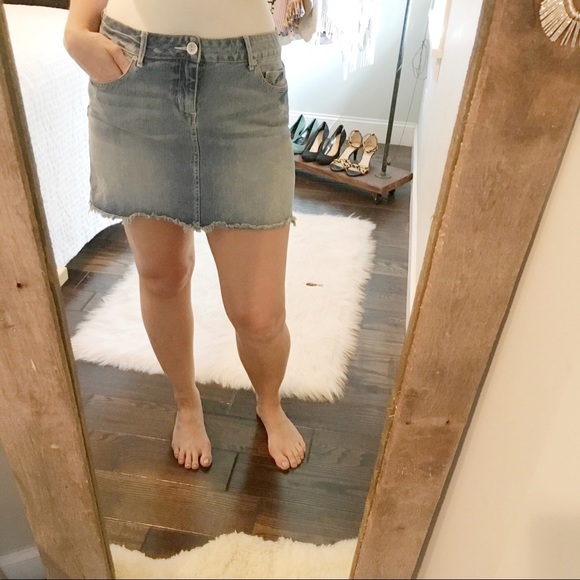 Apt. 9 size 10 sexy denim mini skirt - Picture 1 of 4